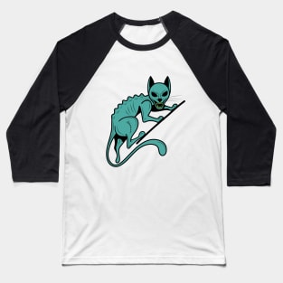 Evil Cat Baseball T-Shirt